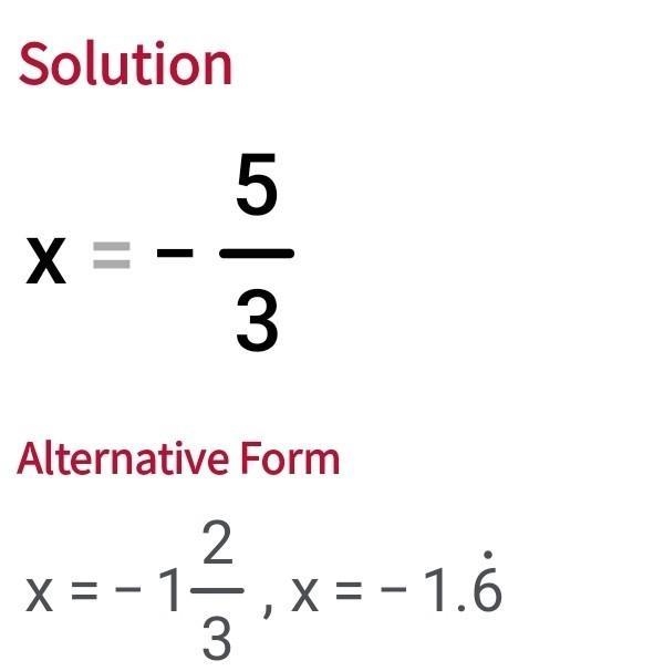 Solve for x 1(x+6) - 3 =4(x + 2)-example-3