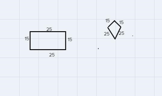 Geometry Does a SSSS congruence relationship exist for parallelograms? If so explain-example-1