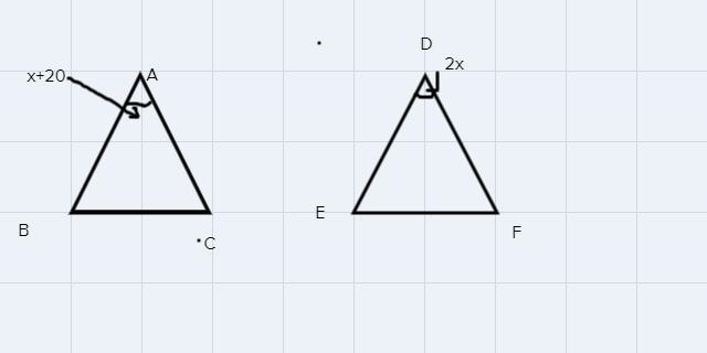 triangle ABC is congruent to triangle DEF. find the measure of the given angles measure-example-1