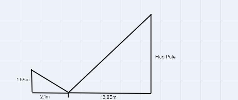 For a project in his Geometry class, Marques uses a mirror on the ground to measure-example-1