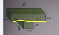 Find the unknown dimensions and the volume of the composed figure. А A 4 in. 5 in-example-3