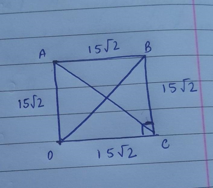 The ceiling of victorias living room is a square that is 15⟌2 ft long on each side-example-1