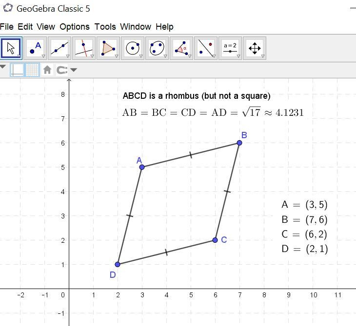 Determine the most precise name for ABCD (parallelogram, rhombus, rectangle, or square-example-1