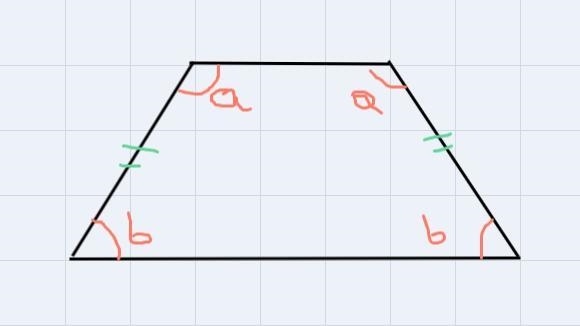 In the trapezoid below, if < BAC = x - 2 degrees and the measure of < DCA is-example-1