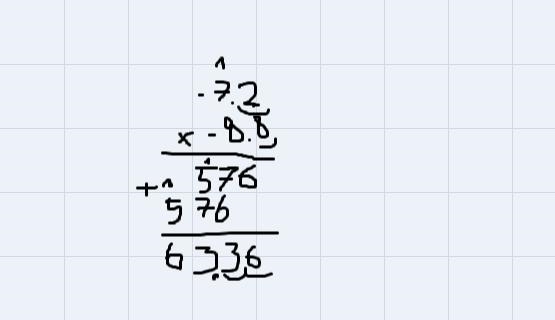 How do I find the product of -8.8(-7.2)-example-1