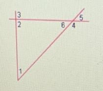 Which of the following are exterior angles? Check all that apply.3264DO A. 22OB. 21OC-example-1