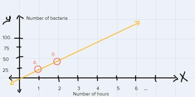 The table shows the predicted growth of a particular bacteria after various members-example-1