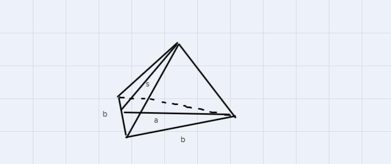 I need some help on finding the surface area. i don't know how to solve with a triangular-example-1