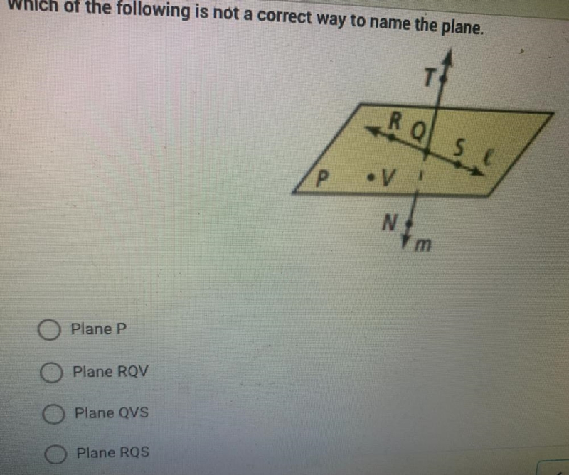 Which of the following is not a correct way to name the plane.-example-1