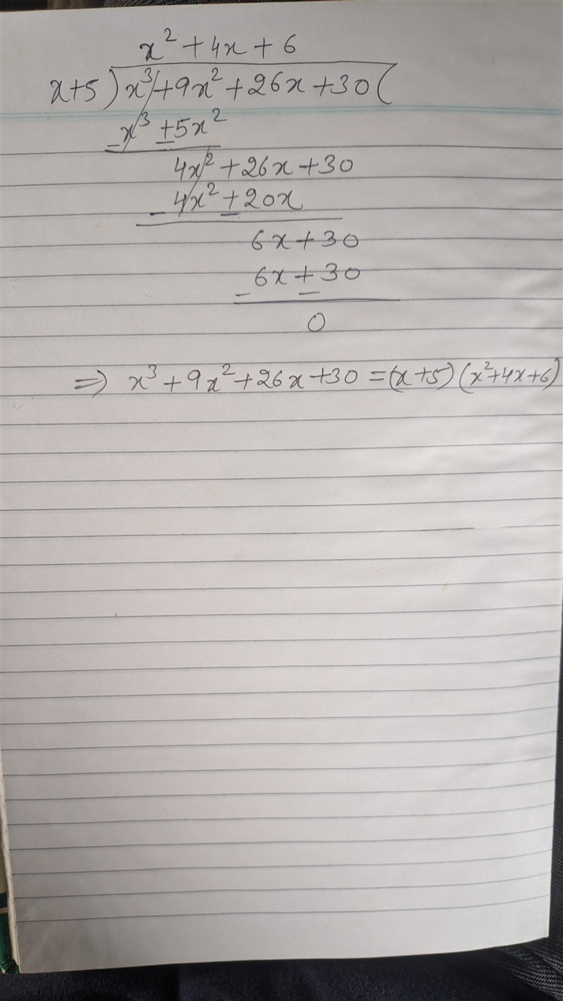 Find all zeros of the polynomial P(x) = x3 + 9x2 + 26x + 30x =-example-1