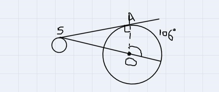 A tangent is drawn from an object in space to Earth, and a secant is drawn from thesame-example-1