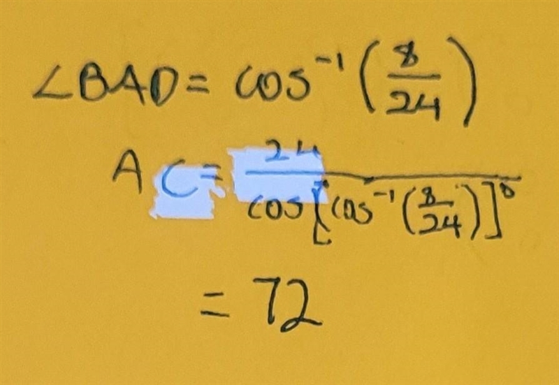 Given right triangle ABC with altitude BD drawn to hypotenuse AC. If AB = 24 and AD-example-2