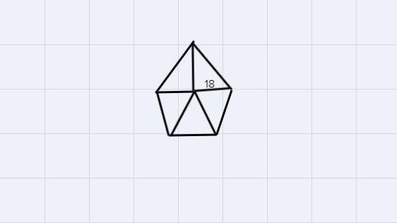 What is the area of the regular pentagon with a radius of 18mm?-example-1