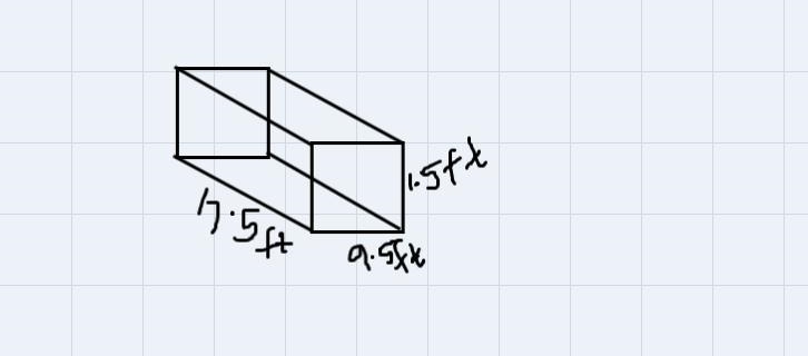 10. Find the surface area of the rectangular prism with / = 9.5 ft., w = 17.5 ft., and-example-1