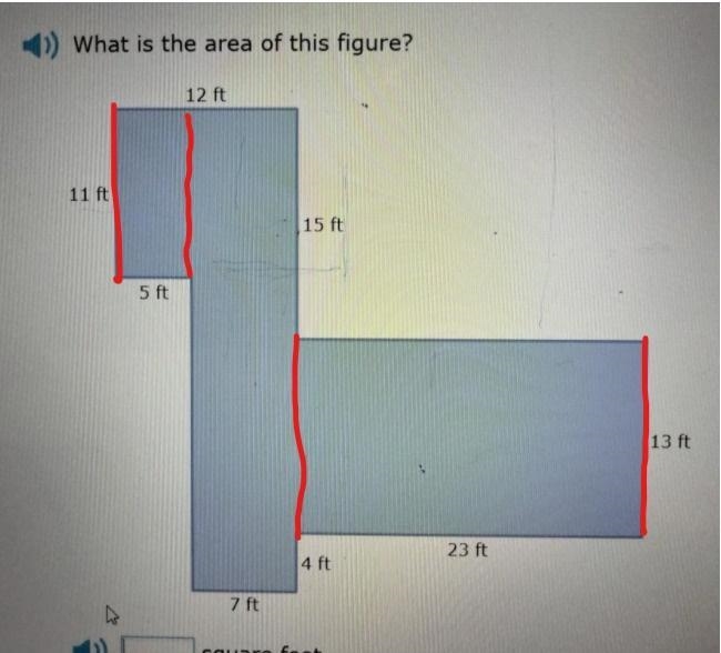 Part 24. What is the area of this figure? NO LINKS!!! ​-example-1