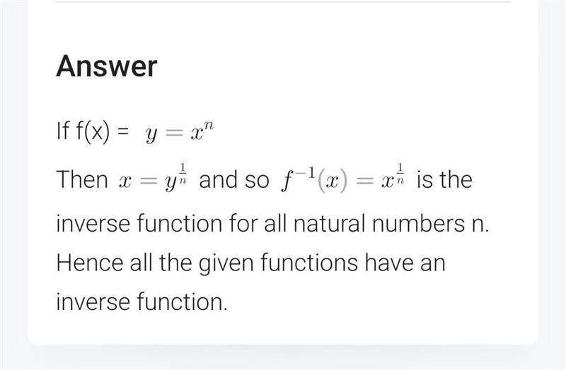 Which of these functions has an Inverse function? Select all that apply. Oy=x² Oy-example-1