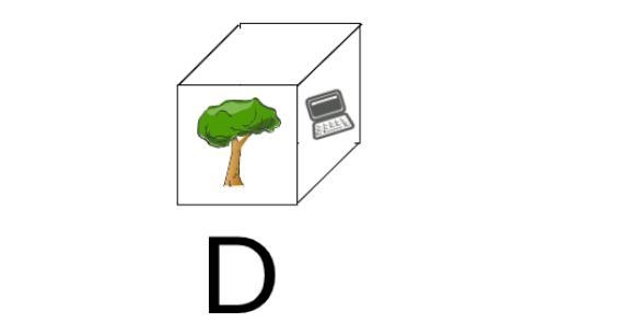 When a cube is formed using the figure below, which of the following shapes will it-example-1