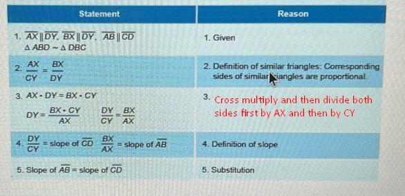 What is the missing reason for The third step in the proof below-example-1