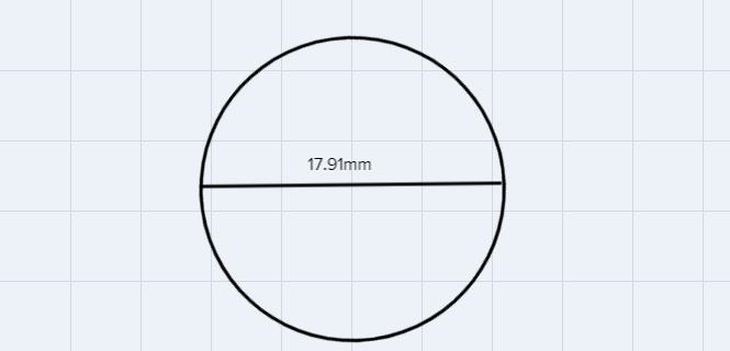 a dime has a diameter of 17.91 millimeters. What is the area of the face of the dime-example-1