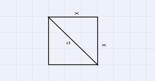 In the diagram shown , the length of a side of the square is x cm , where x∈ℝ. Find-example-1