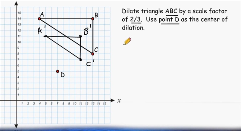 If a scale dilates a two-dimensional object by a factor of 2/3  it means that … a-example-1