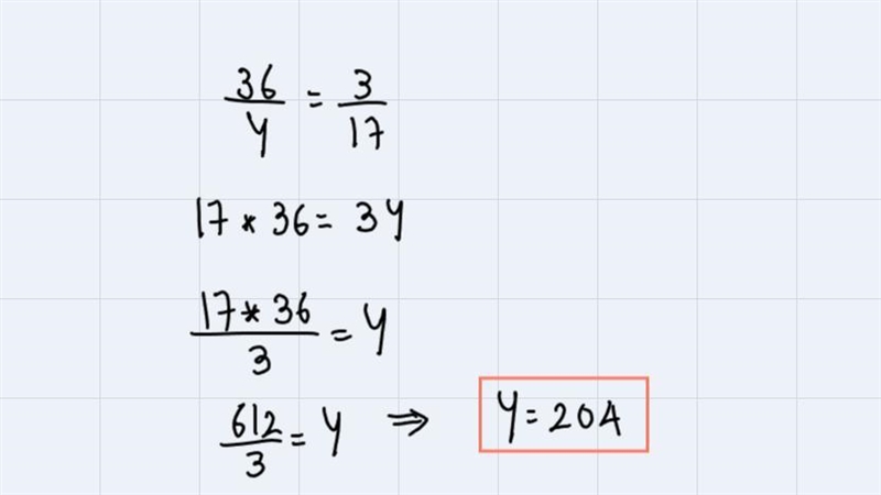 Y varies directly as x. y=36 when x=3. Find y when x=17y=?-example-2