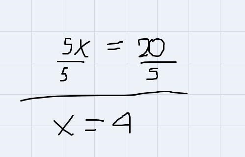 Sara made an error in solve the one-step equation below.5x + 9 = 29-9 -9- 4x = 29/4. /4x-example-2