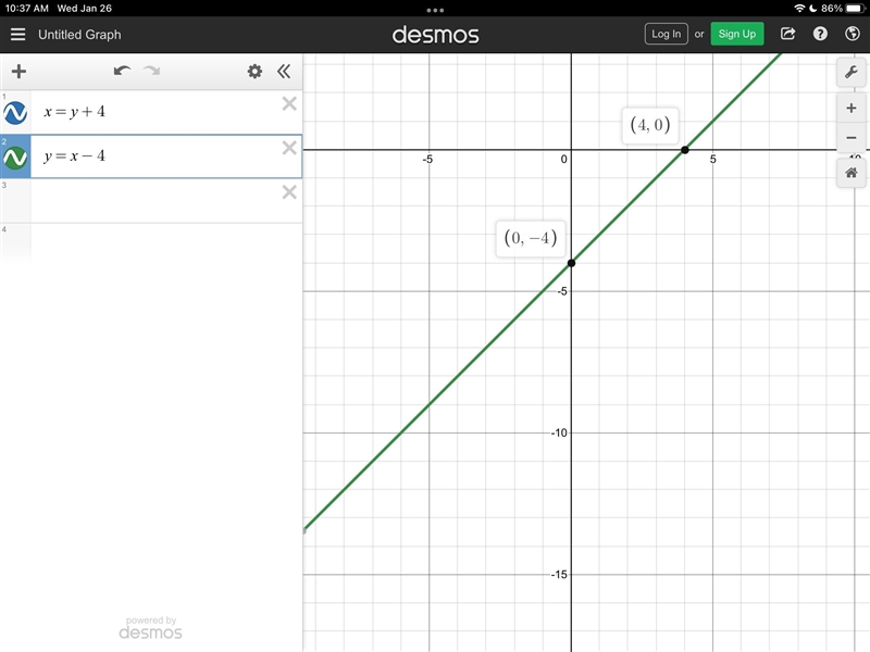 Graph the system of equations to determine the solution. In your final answer, include-example-1