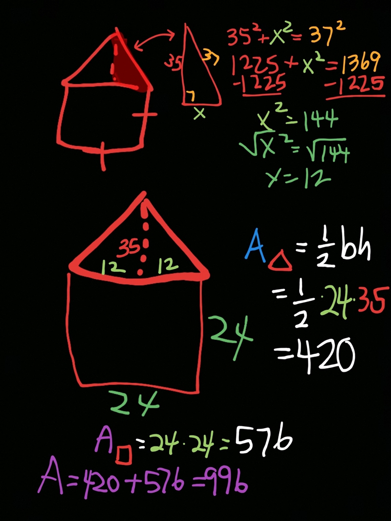 Find the area of the figure. Round to the nearest hundredth where necessary. 35 in-example-1