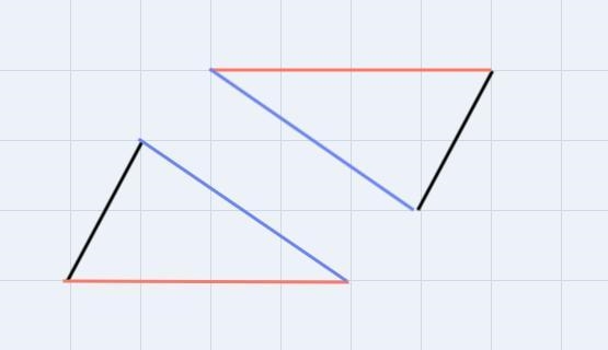 To move triangle ABC into triangle ADC's position, what two transformations must occur-example-1