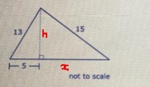 A triangular banner is to be made according to the specifications in the figure shown-example-1