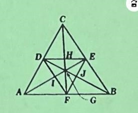 Given the equilateral triangle ABC; AE, BD, & CF are altitude intersecting at-example-1