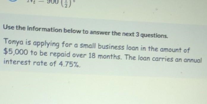 3 1 point 1 What is the amortization formula Heather will use to determine her payment-example-1