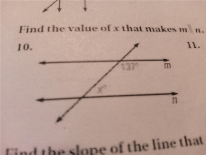 Find the value of x that makes m n 137-x-example-1