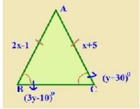 Solve for the values of x and y.-example-1