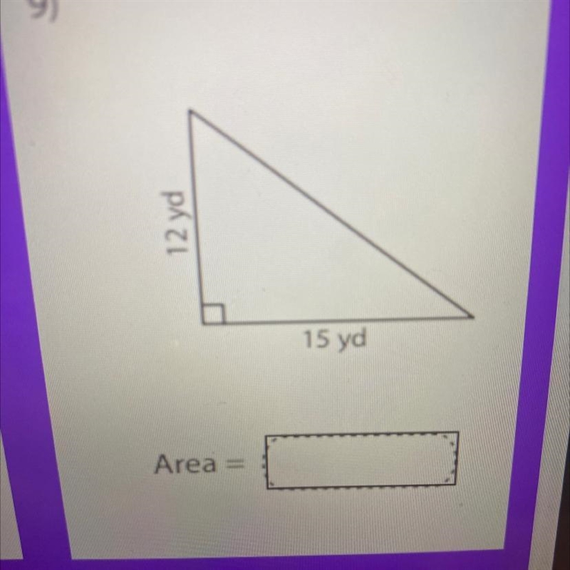 I need help trying to figure out what the area of the shape is.-example-1