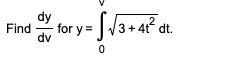 Derive Integral equation for dy/dv-example-1