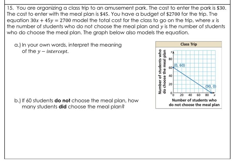 You are organizing a class trip to an amusement park. The cost to enter the park is-example-1