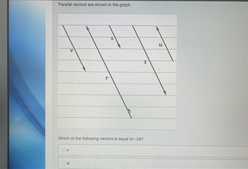 Which of the following vectors is equal to -2v? Thanks!-example-1