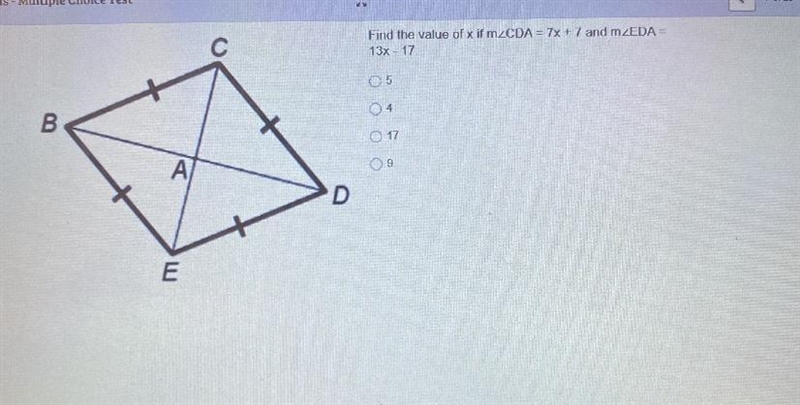 Find the value of x if m-example-1