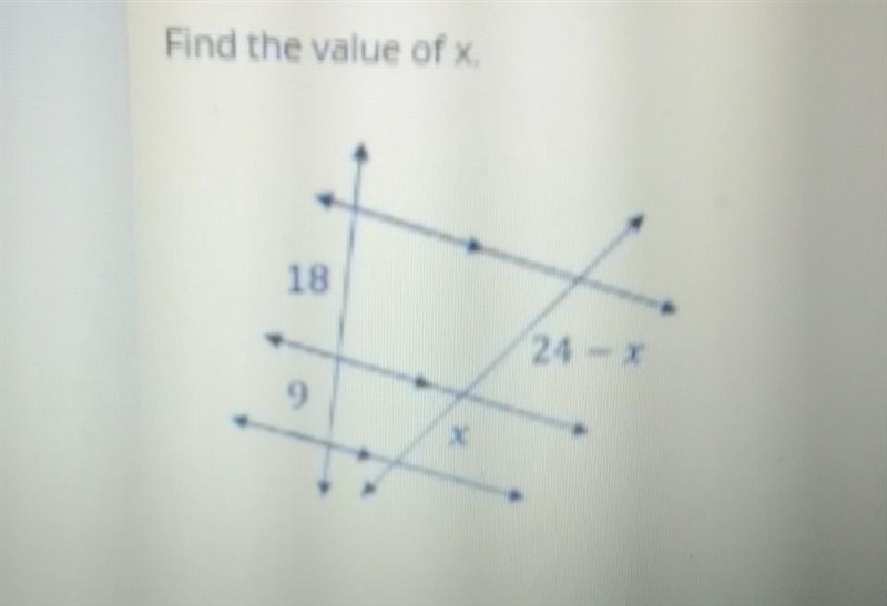 Can someone please help me find the valu of X?-example-1