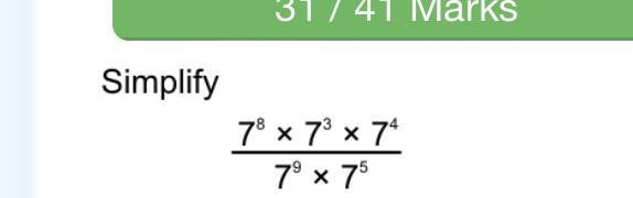 7^8*7^3*7^4 dived by 7^9*7^5-example-1