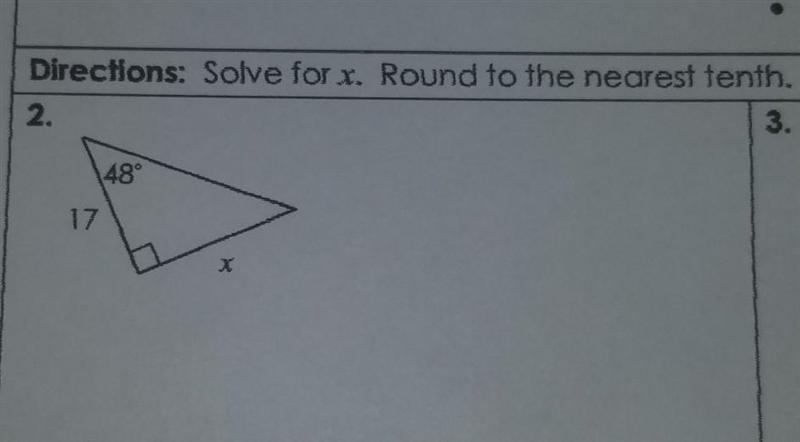 How to round to the nearest tenth after finding X-example-1