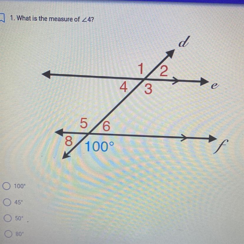 What is the measure of 4?-example-1