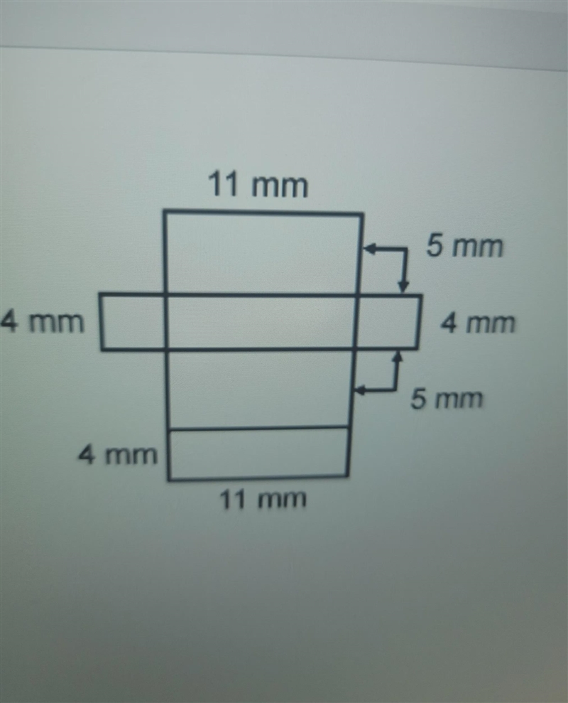 The figure is the net for rectangular prism. What is the surface area of the rectangular-example-1