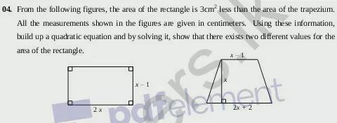 Solve this Equation + Surface Area of Solid Based Question-example-1