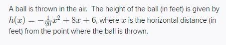 (a) How high is the ball when it was thrown?(b) What is the maximum height of the-example-1