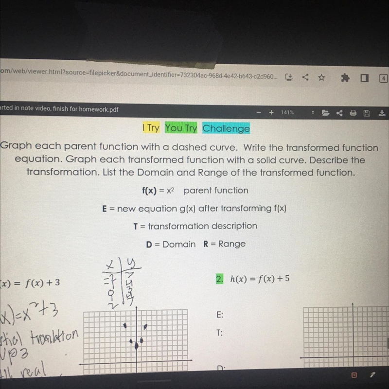 H(x)=f(x)+5 I have no idea what any of this means-example-1