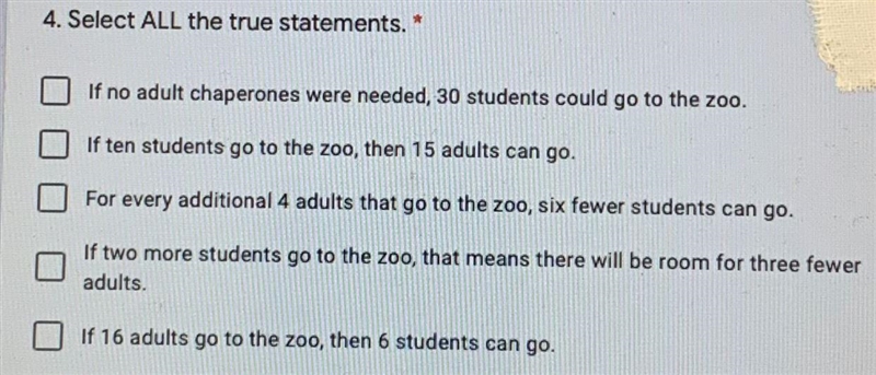 4. Tickets for a carnival cost $6 for adults and $4 for children. The school has abudget-example-2