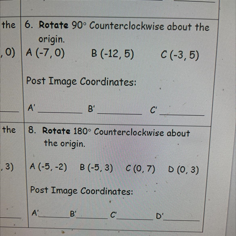 Please help with this! Number 6. Number 8. (Show work if you can)-example-1